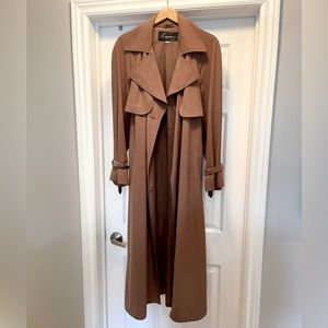 Tan trench coat size 12